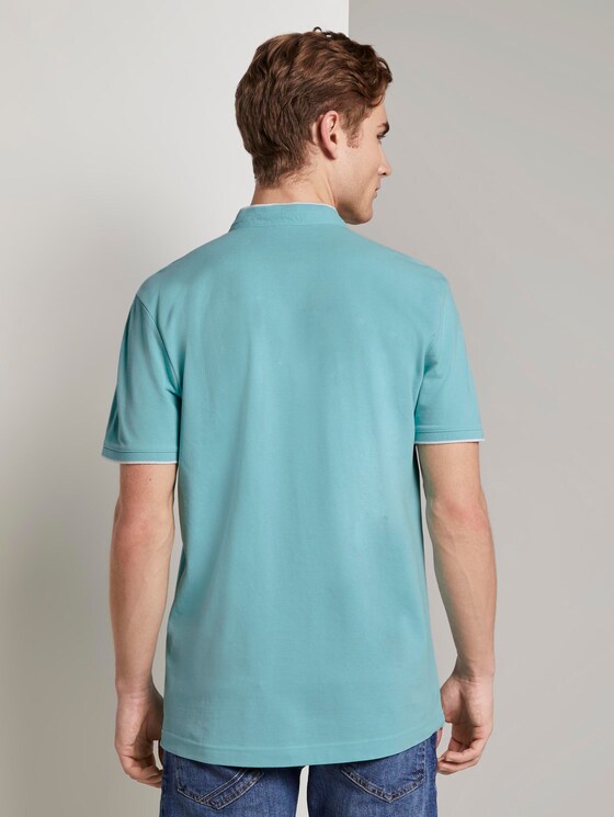Poloshirt mit kurzem Kragen und kleiner Stickerei - Männer - soft sky blue Poloshirt mit kurzem Kragen und kleiner Stickerei - Männer - soft sky blue - 2 - TOM TAILOR Denim
