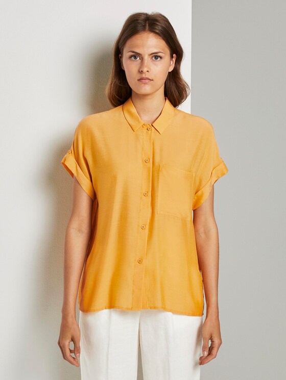 shirt blouse in a loose fit - Women - Golden Corn shirt blouse in a loose fit - Women - Golden Corn - 1 - Mine to five