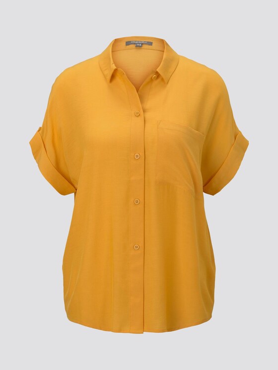 shirt blouse in a loose fit - Women - Golden Corn shirt blouse in a loose fit - Women - Golden Corn - 7 - Mine to five