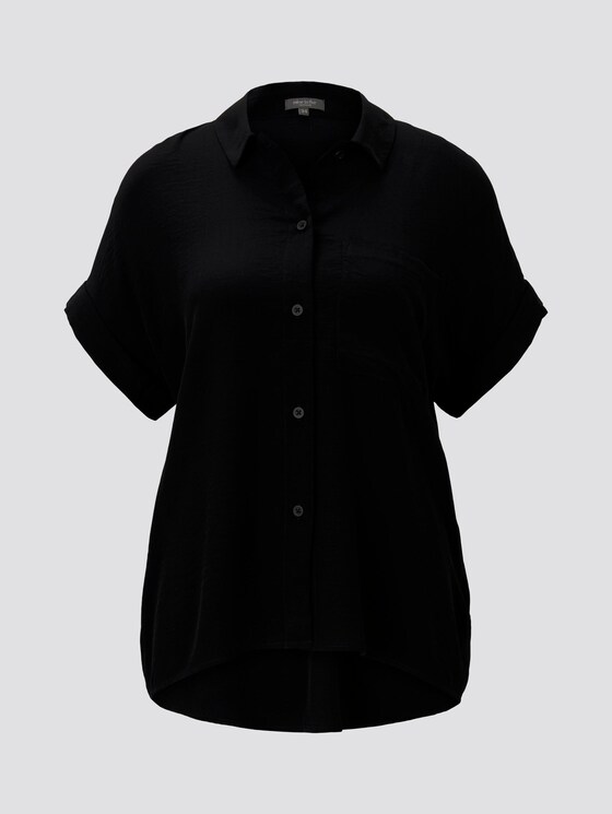 Hemdbluse im Loose-Fit - Frauen - Deep Black Hemdbluse im Loose-Fit - Frauen - Deep Black - 7 - Mine to five