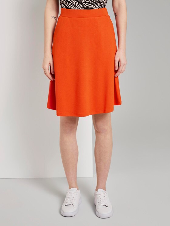 A-Linien-Rock mit Taschen - Frauen - strong flame orange A-Linien-Rock mit Taschen - Frauen - strong flame orange - 1 - TOM TAILOR