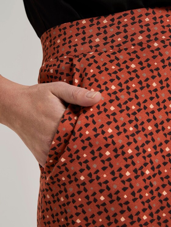 A-lijn rok met zakken - Vrouwen - brown geometric design A-lijn rok met zakken - Vrouwen - brown geometric design - 9 - TOM TAILOR