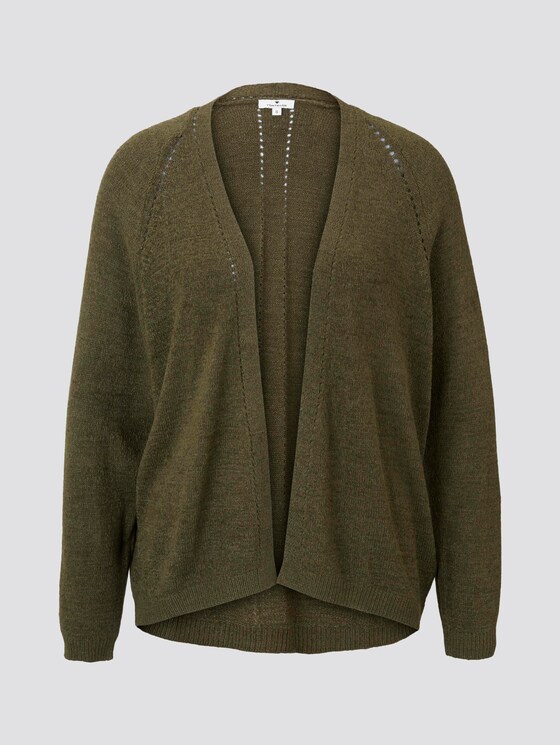 Weiter Cardigan mit Fledermausärmeln - Frauen - Woodland Green Weiter Cardigan mit Fledermausärmeln - Frauen - Woodland Green - 7 - TOM TAILOR