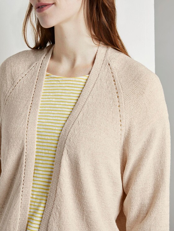 Weiter Cardigan mit Fledermausärmeln - Frauen - soft vanilla Weiter Cardigan mit Fledermausärmeln - Frauen - soft vanilla - 9 - TOM TAILOR