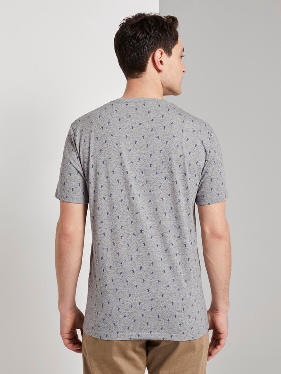Mehrfarbiges T-Shirt mit Allover-Print - Männer - sandy cactus design Mehrfarbiges T-Shirt mit Allover-Print - Männer - sandy cactus design - 2 - TOM TAILOR