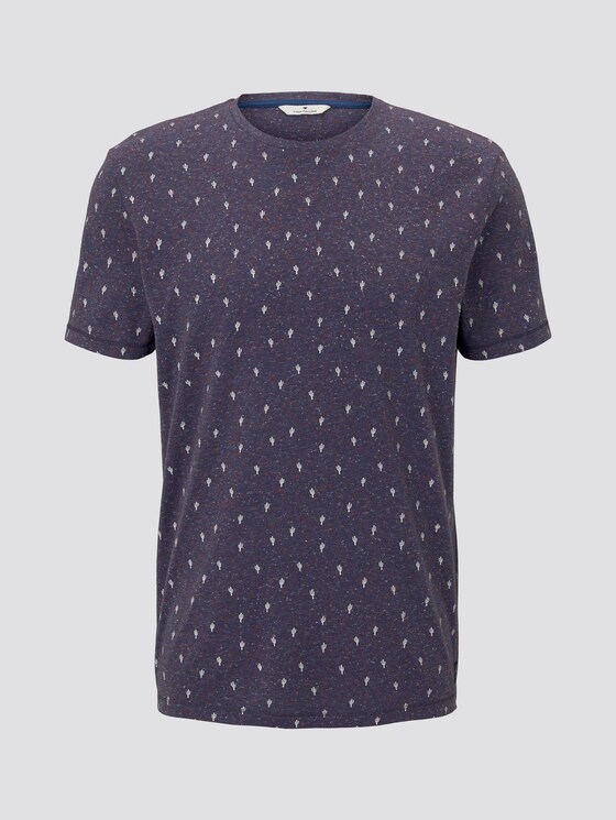 Mehrfarbiges T-Shirt mit Allover-Print - Männer - blue cactus design Mehrfarbiges T-Shirt mit Allover-Print - Männer - blue cactus design - 7 - TOM TAILOR