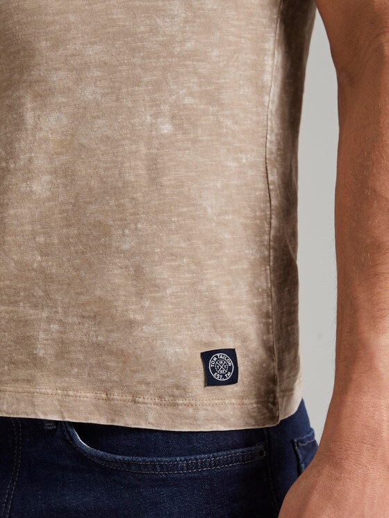 T-Shirt im Washed-Look - Männer - Silver Ecru T-Shirt im Washed-Look - Männer - Silver Ecru - 10 - TOM TAILOR
