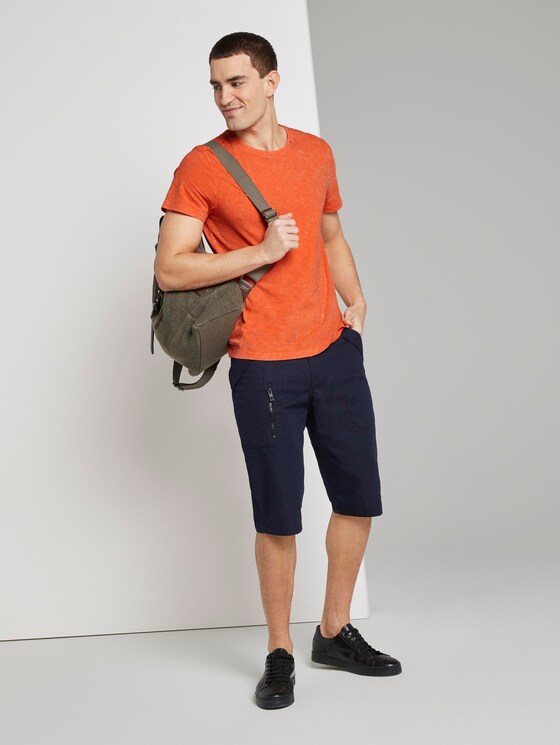 T-Shirt im Washed-Look - Männer - true orange T-Shirt im Washed-Look - Männer - true orange - 3 - TOM TAILOR