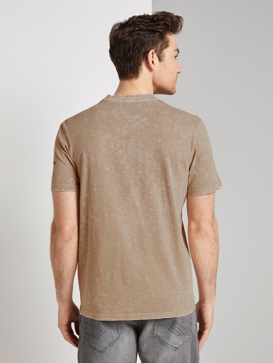 Henley-T-Shirt im Washed-Look - Männer - Silver Ecru Henley-T-Shirt im Washed-Look - Männer - Silver Ecru - 2 - TOM TAILOR