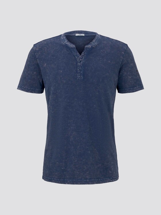 Henley-T-Shirt im Washed-Look - Männer - after dark blue Henley-T-Shirt im Washed-Look - Männer - after dark blue - 7 - TOM TAILOR