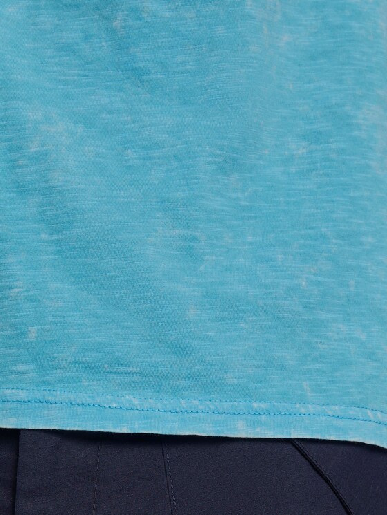 Henley-T-Shirt im Washed-Look - Männer - crystal sea blue Henley-T-Shirt im Washed-Look - Männer - crystal sea blue - 10 - TOM TAILOR