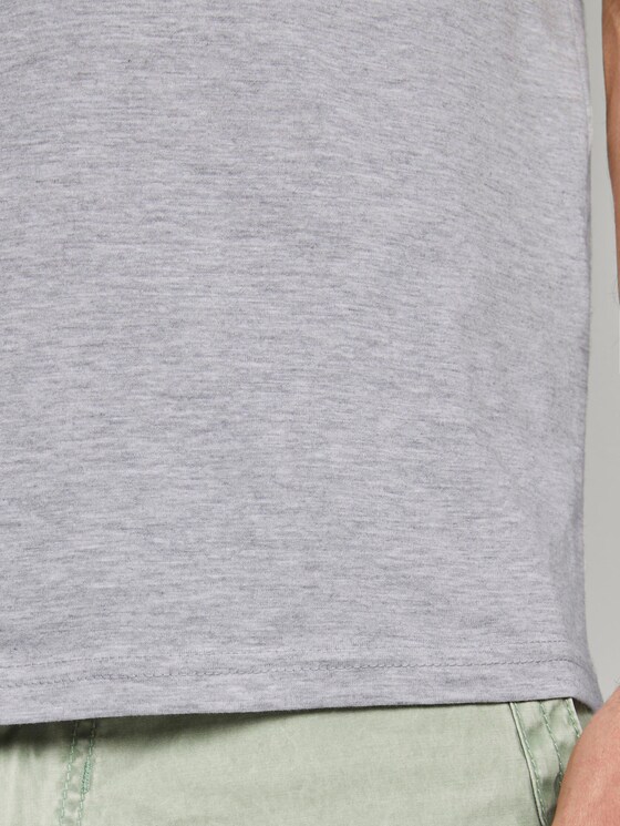 Tanktop mit Logo-Print - Männer - Light Stone Grey Melange Tanktop mit Logo-Print - Männer - Light Stone Grey Melange - 10 - TOM TAILOR
