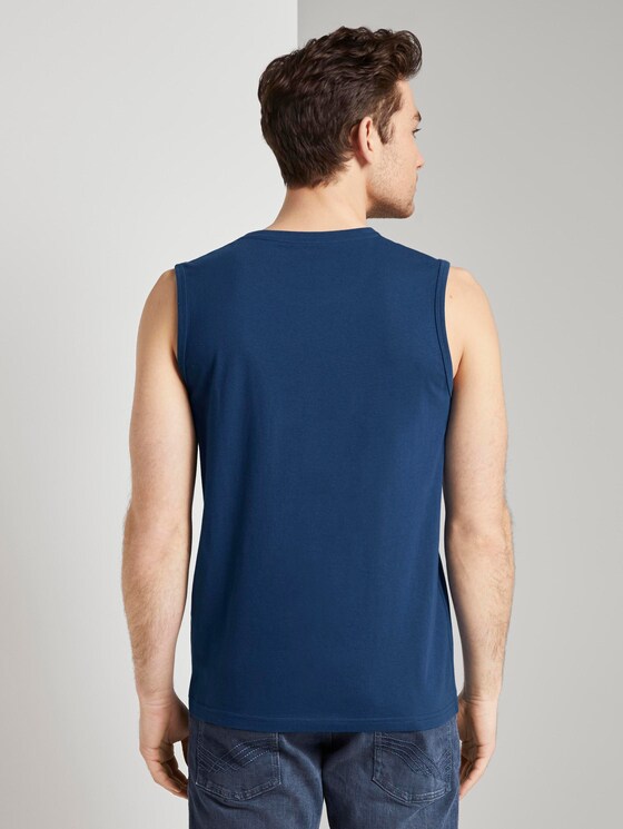 Tanktop mit Logo-Print - Männer - after dark blue Tanktop mit Logo-Print - Männer - after dark blue - 2 - TOM TAILOR