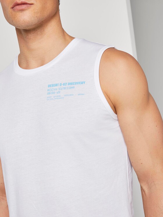 Tanktop mit Logo-Print - Männer - White Tanktop mit Logo-Print - Männer - White - 9 - TOM TAILOR