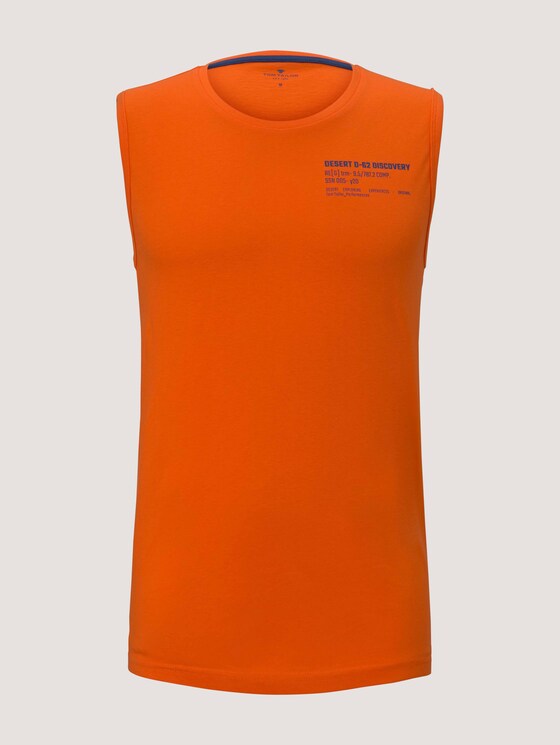 Tanktop mit Logo-Print - Männer - true orange Tanktop mit Logo-Print - Männer - true orange - 7 - TOM TAILOR