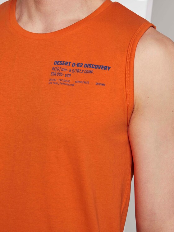 Tanktop mit Logo-Print - Männer - true orange Tanktop mit Logo-Print - Männer - true orange - 9 - TOM TAILOR