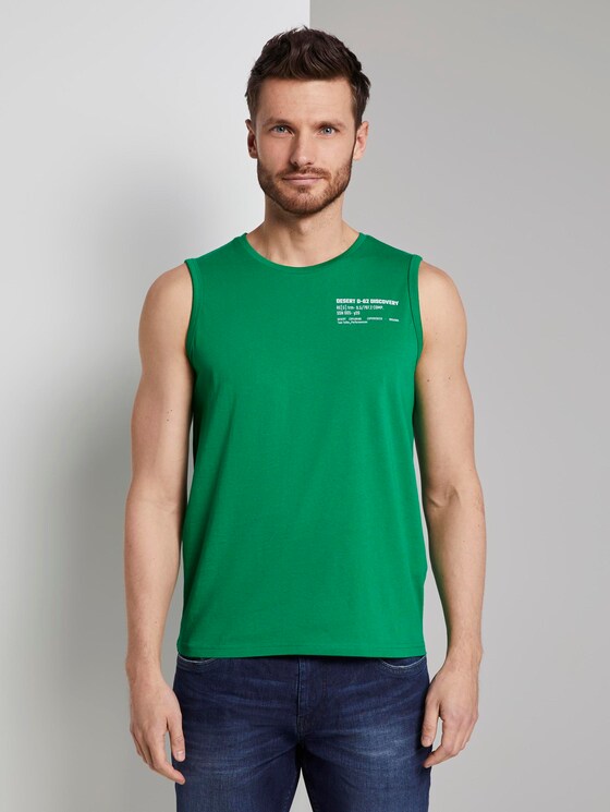 Tanktop mit Logo-Print - Männer - jolly green Tanktop mit Logo-Print - Männer - jolly green - 1 - TOM TAILOR