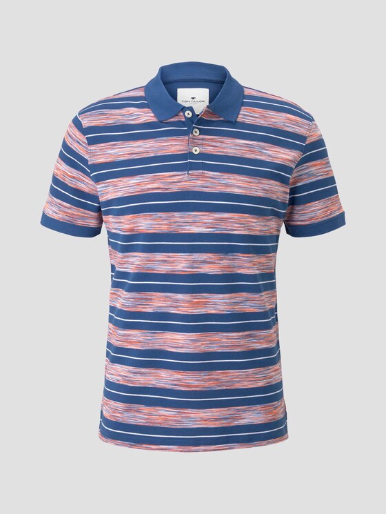 Poloshirt mit Streifenmuster - Männer - orange spacedye Poloshirt mit Streifenmuster - Männer - orange spacedye - 7 - TOM TAILOR
