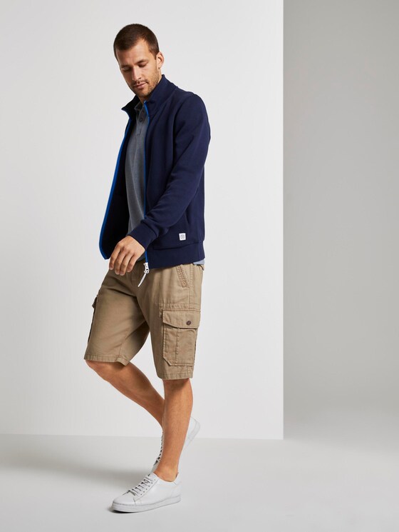 Zweifarbiges Poloshirt mit kleiner Stickerei - Männer - blue twotone structure Zweifarbiges Poloshirt mit kleiner Stickerei - Männer - blue twotone structure - 3 - TOM TAILOR