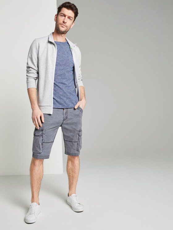 Strukturiertes T-Shirt mit Brusttasche - Männer - blue dot structure Strukturiertes T-Shirt mit Brusttasche - Männer - blue dot structure - 3 - TOM TAILOR