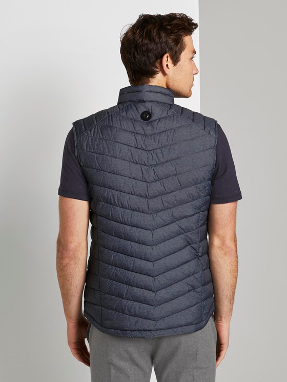Lightweight Stepp-Weste - Männer - Middle Grey Mélange Lightweight Stepp-Weste - Männer - Middle Grey Mélange - 2 - TOM TAILOR