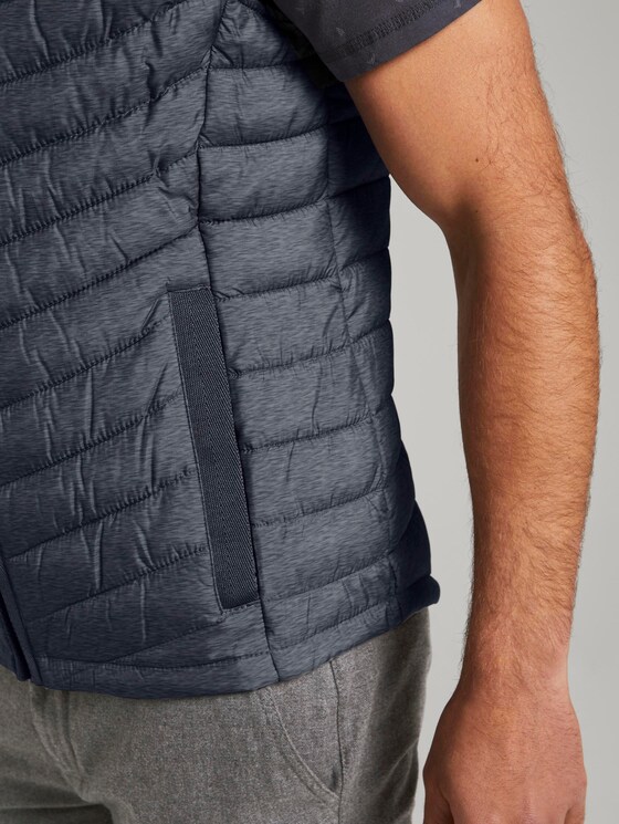Lightweight Stepp-Weste - Männer - Middle Grey Mélange Lightweight Stepp-Weste - Männer - Middle Grey Mélange - 9 - TOM TAILOR