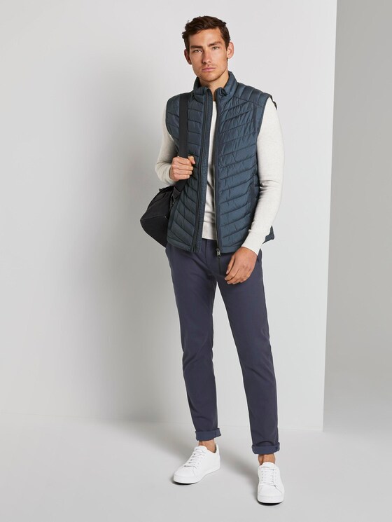 Lightweight Stepp-Weste - Männer - blue stroke design Lightweight Stepp-Weste - Männer - blue stroke design - 3 - TOM TAILOR