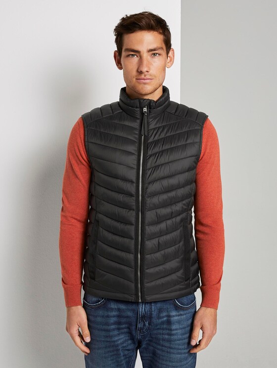 Lightweight Stepp-Weste - Männer - Black Lightweight Stepp-Weste - Männer - Black - 1 - TOM TAILOR