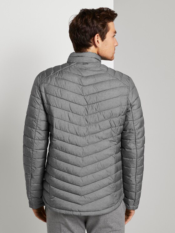 Lightweight Steppjacke mit Stehkragen - Männer - Middle Grey Mélange Lightweight Steppjacke mit Stehkragen - Männer - Middle Grey Mélange - 2 - TOM TAILOR