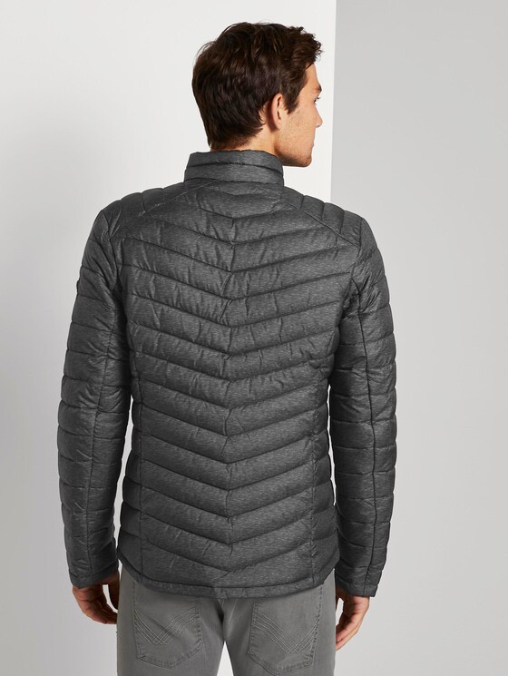 Lightweight Steppjacke mit Stehkragen - Männer - grey melange design Lightweight Steppjacke mit Stehkragen - Männer - grey melange design - 2 - TOM TAILOR