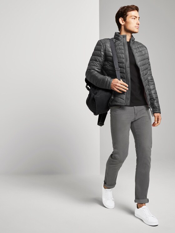 Lightweight Steppjacke mit Stehkragen - Männer - grey melange design Lightweight Steppjacke mit Stehkragen - Männer - grey melange design - 3 - TOM TAILOR
