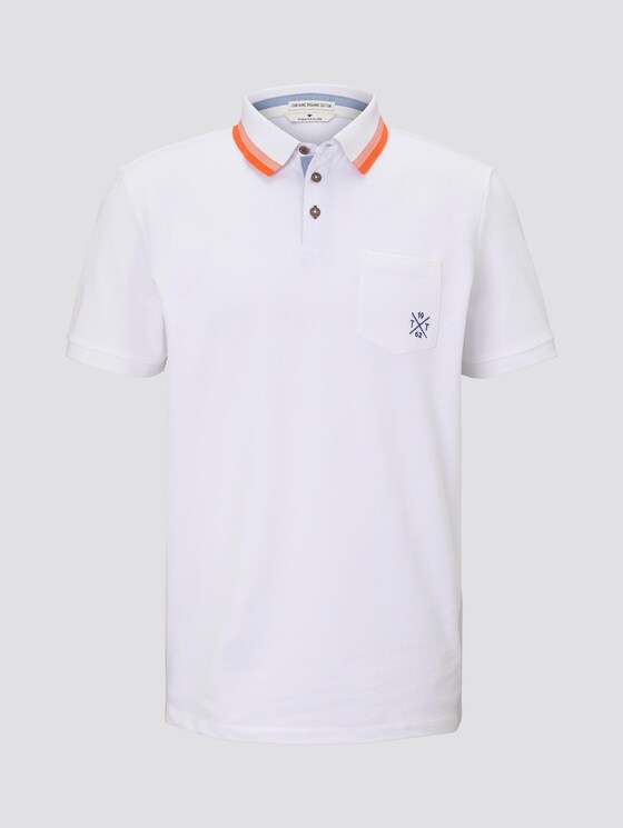 Poloshirt mit Brusttasche - Männer - White Poloshirt mit Brusttasche - Männer - White - 7 - TOM TAILOR