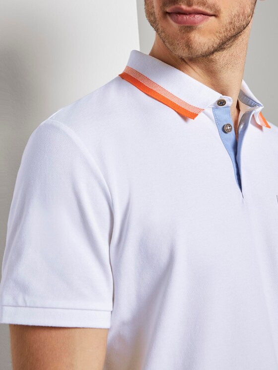 Poloshirt mit Brusttasche - Männer - White Poloshirt mit Brusttasche - Männer - White - 9 - TOM TAILOR
