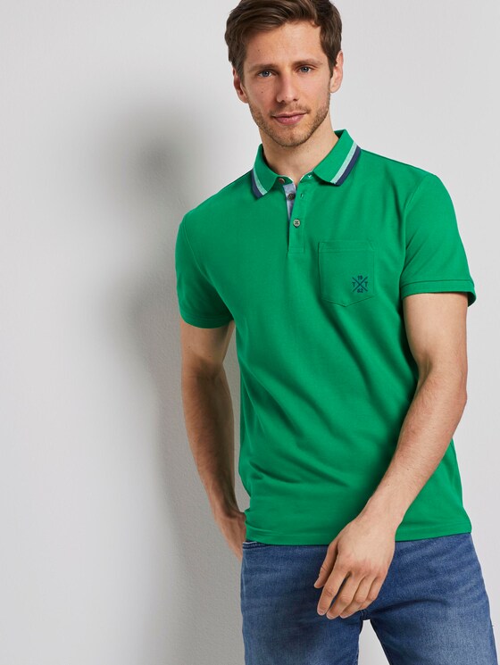 Poloshirt mit Brusttasche - Männer - jolly green Poloshirt mit Brusttasche - Männer - jolly green - 5 - TOM TAILOR