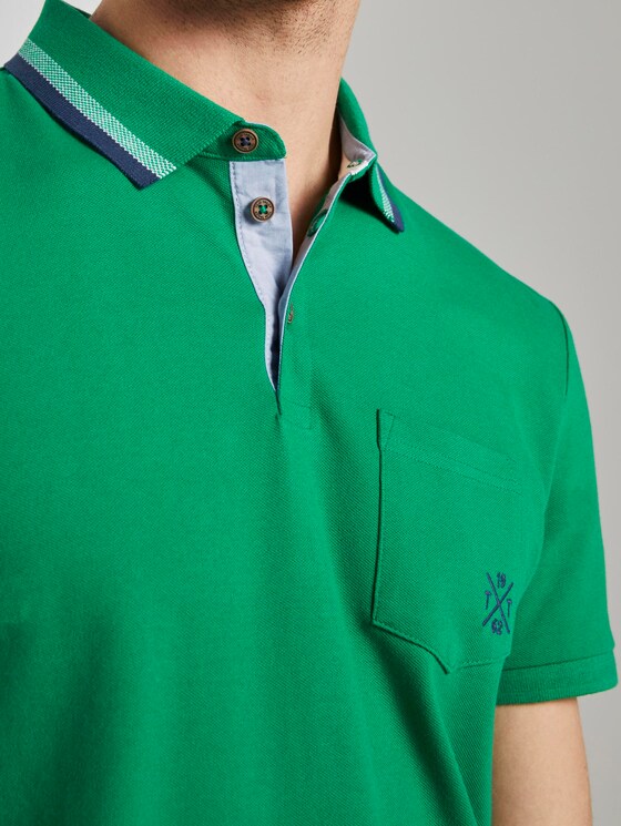 Poloshirt mit Brusttasche - Männer - jolly green Poloshirt mit Brusttasche - Männer - jolly green - 9 - TOM TAILOR