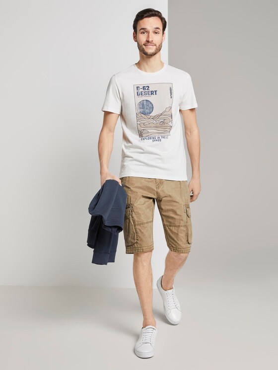 T-Shirt mit Wüsten-Print - Männer - Coconut Cream T-Shirt mit Wüsten-Print - Männer - Coconut Cream - 3 - TOM TAILOR