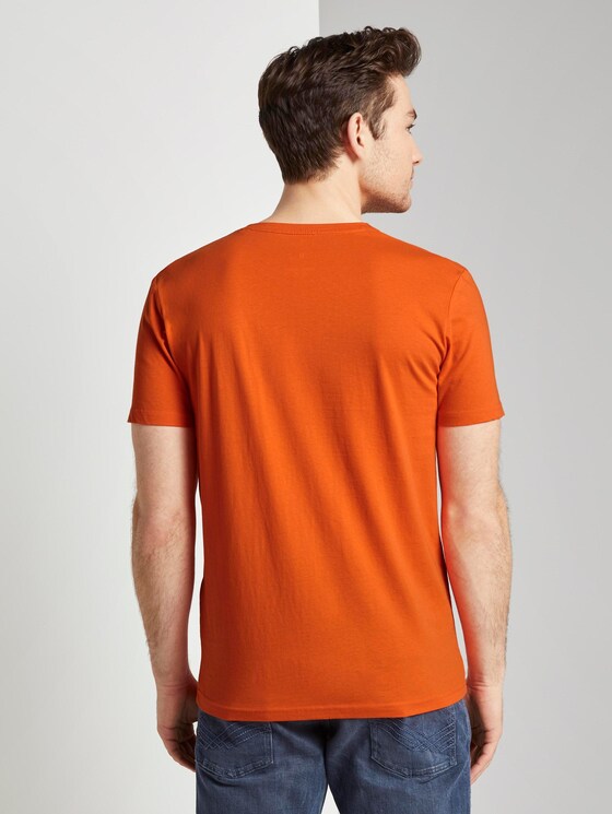 T-Shirt mit Wüsten-Print - Männer - true orange T-Shirt mit Wüsten-Print - Männer - true orange - 2 - TOM TAILOR