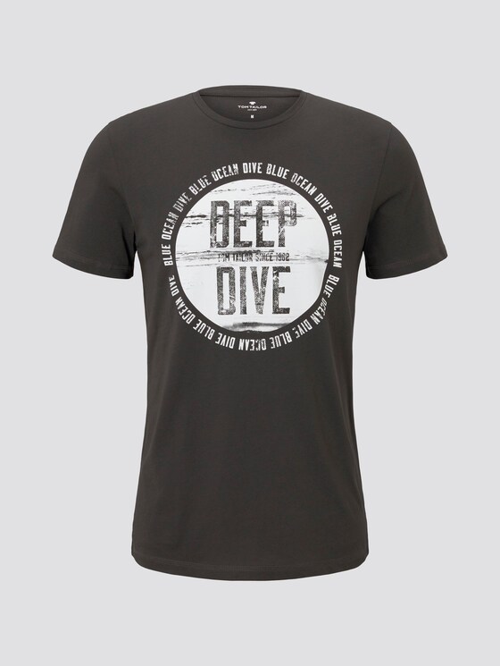 T-Shirt mit Print - Männer - Phanton Dark Grey T-Shirt mit Print - Männer - Phanton Dark Grey - 7 - TOM TAILOR