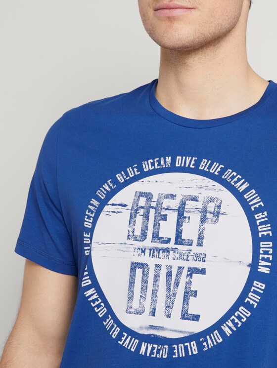 T-Shirt mit Print - Männer - Shiny Royal T-Shirt mit Print - Männer - Shiny Royal - 9 - TOM TAILOR