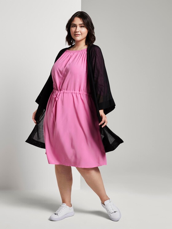 Schulterfreies Midi-Kleid mit verstellbarem Bund - Frauen - dusty orchid Schulterfreies Midi-Kleid mit verstellbarem Bund - Frauen - dusty orchid - 3 - My True Me