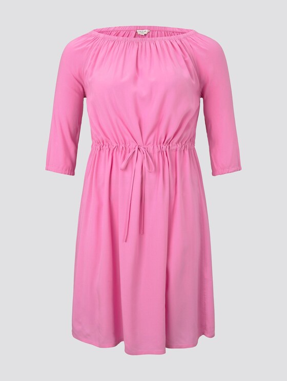 Schulterfreies Midi-Kleid mit verstellbarem Bund - Frauen - dusty orchid Schulterfreies Midi-Kleid mit verstellbarem Bund - Frauen - dusty orchid - 7 - My True Me