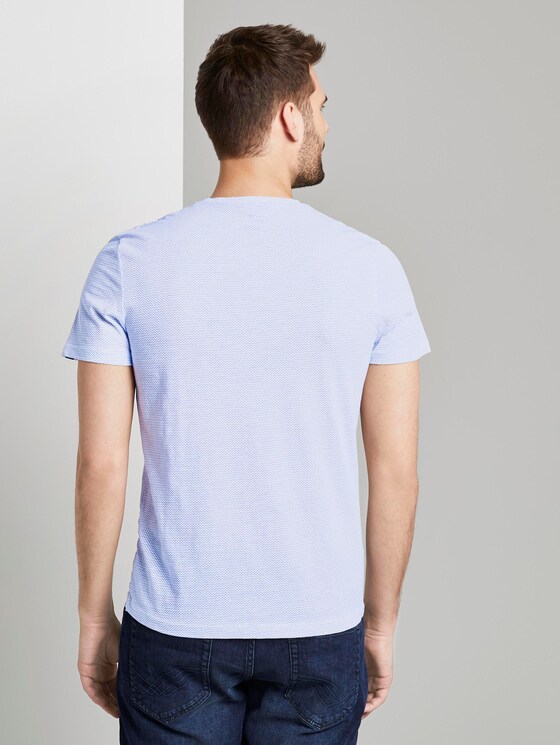 Schlichtes T-Shirt - Männer - white waves design Schlichtes T-Shirt - Männer - white waves design - 2 - TOM TAILOR