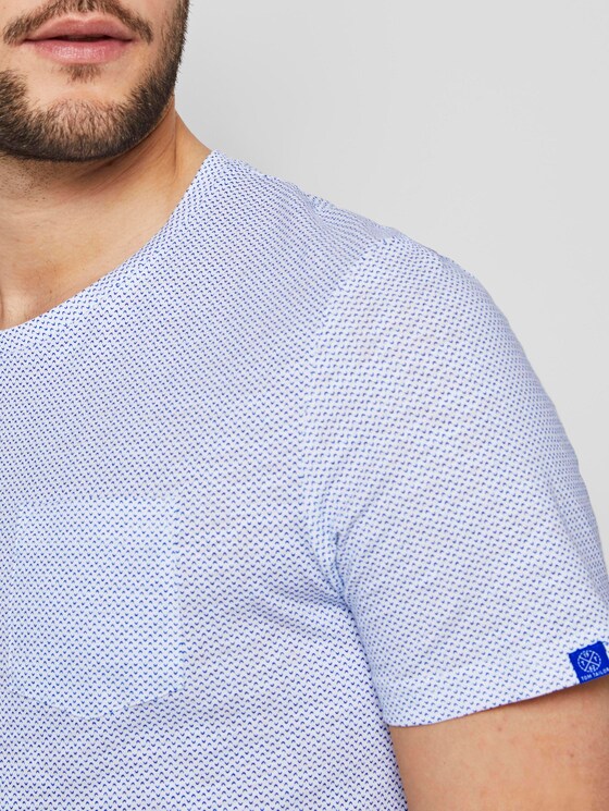 Schlichtes T-Shirt - Männer - white waves design Schlichtes T-Shirt - Männer - white waves design - 9 - TOM TAILOR