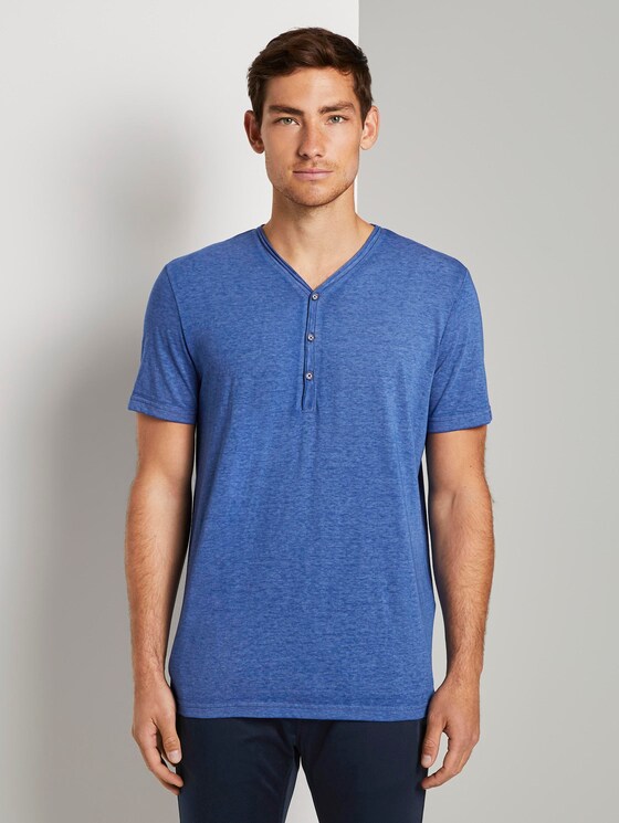 T-Shirt in Stone-Washed-Optik - Männer - Shiny Royal T-Shirt in Stone-Washed-Optik - Männer - Shiny Royal - 1 - TOM TAILOR