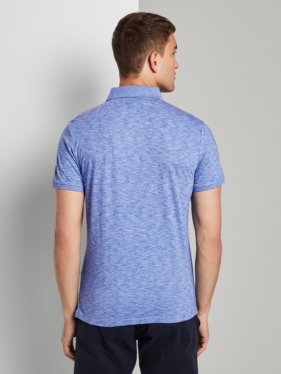 Meliertes Poloshirt - Männer - violet blue coloured melange Meliertes Poloshirt - Männer - violet blue coloured melange - 2 - TOM TAILOR