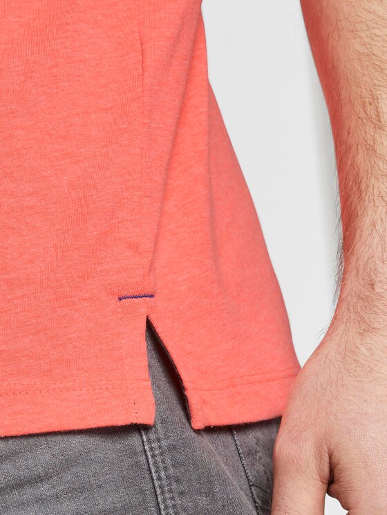 Poloshirt mit Kontraststreifen - Männer - neon pink white melange Poloshirt mit Kontraststreifen - Männer - neon pink white melange - 10 - TOM TAILOR