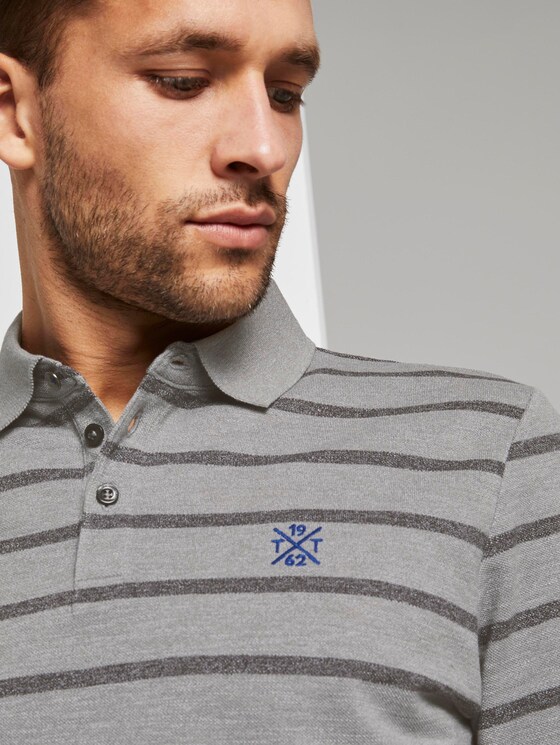 Gestreiftes Poloshirt - Männer - grey melange stripe Gestreiftes Poloshirt - Männer - grey melange stripe - 9 - TOM TAILOR