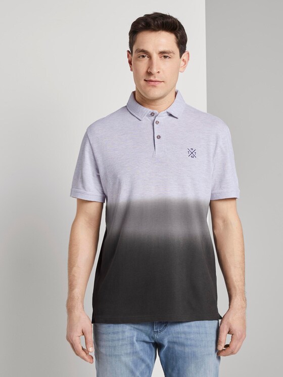 Poloshirt mit Farbverlauf - Männer - Phanton Dark Grey Poloshirt mit Farbverlauf - Männer - Phanton Dark Grey - 1 - TOM TAILOR