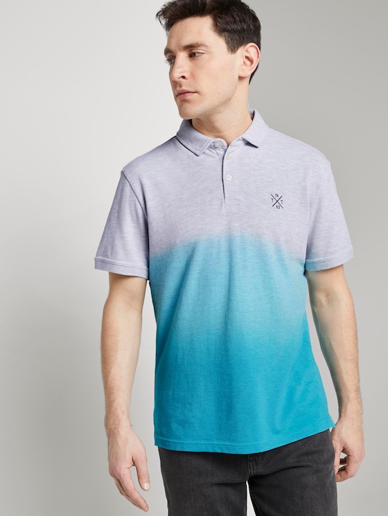 Poloshirt mit Farbverlauf - Männer - clear blue atoll Poloshirt mit Farbverlauf - Männer - clear blue atoll - 5 - TOM TAILOR