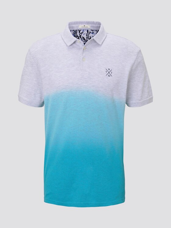 Poloshirt mit Farbverlauf - Männer - clear blue atoll Poloshirt mit Farbverlauf - Männer - clear blue atoll - 7 - TOM TAILOR